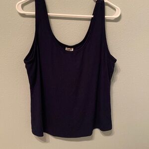 Size XL Soma navy tank with built in bra. so soft. Never worn.